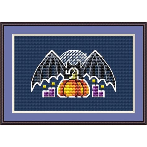 Halloween Cross Stitch Pattern Bat Cross Stitch Pattern Pump Inspire