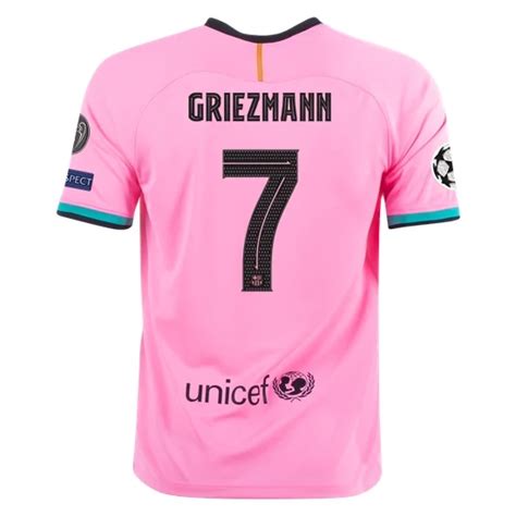 Maglie Calcio Barcelona Antoine Griezmann 7 Prima 2021 2022 Manica