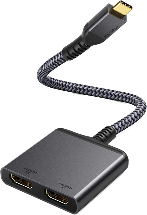 Maxonar Usb C To Dual Hdmi Adapter 4k60hz Hdmi Adapter