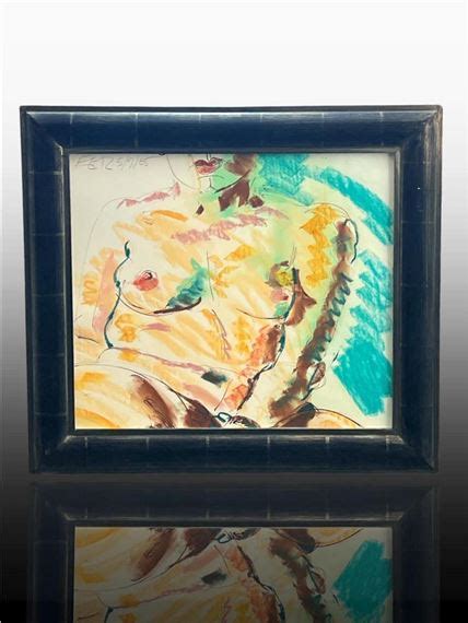 Frank Romero A Frank Romero Mixed Media Abstract Nude MutualArt