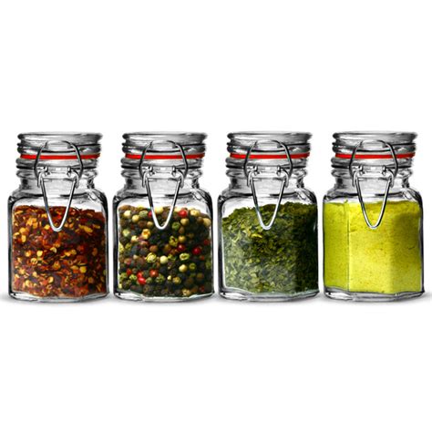 Apollo Clip Seal Glass Spice Jars Drinkstuff