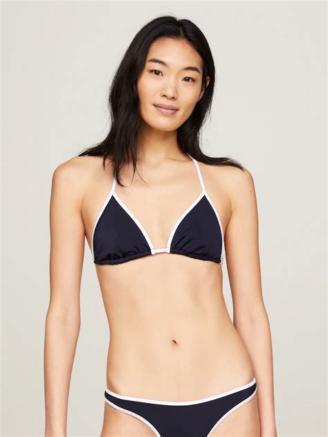 Black Friday Tommy Hilfiger Swimwear Triangel Bikini Top TRIANGLE RP