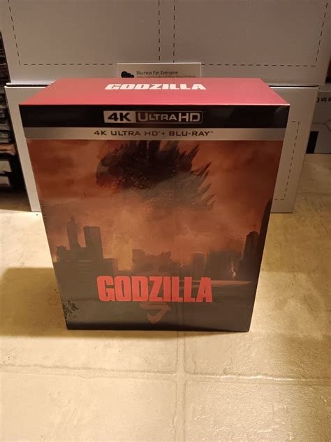 NEW Godzilla 4K 1 Click SteelBook Blu Ray Gojira 2014 MANTA LAB