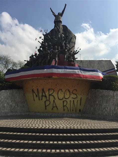 Pro Marcos Vandalism On Edsa Monument Incites Filipinos IrePalace