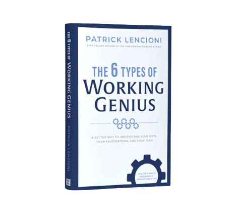 The 6 Types Of Working Genius Book The Table Group