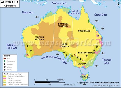 Agriculture Map Of Australia