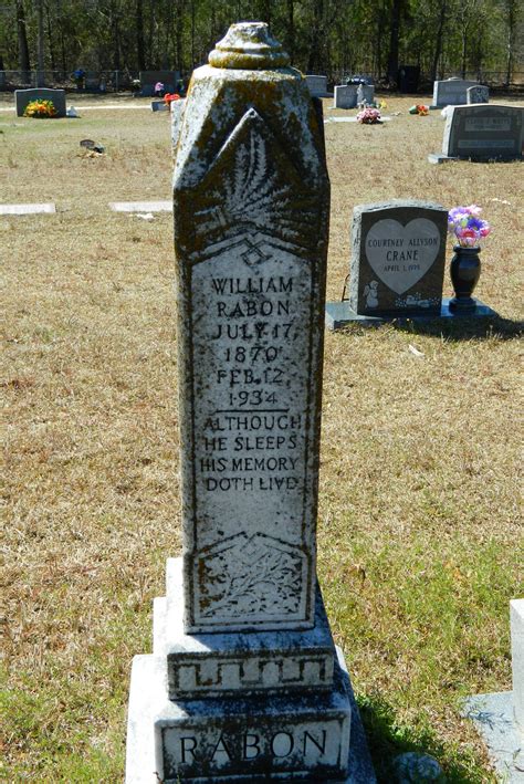 Rev William Rabon (1870-1934) - Find a Grave Memorial