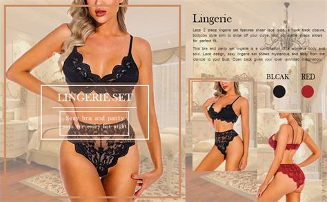 Amazon Banamic Women Lingerie Set Bra And Panty 2 Pieces Lingerie