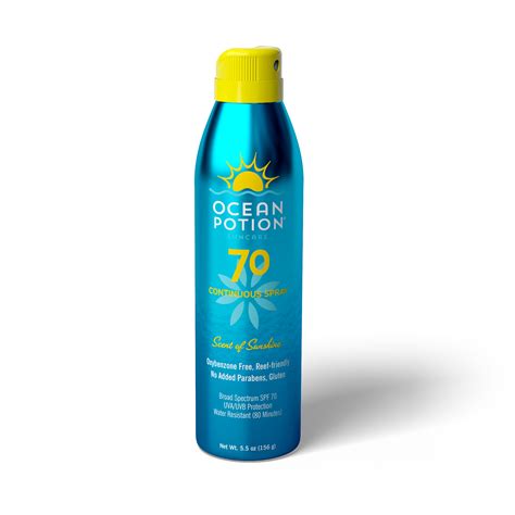 Spf 70 Sunscreen Spray Ocean Potion®