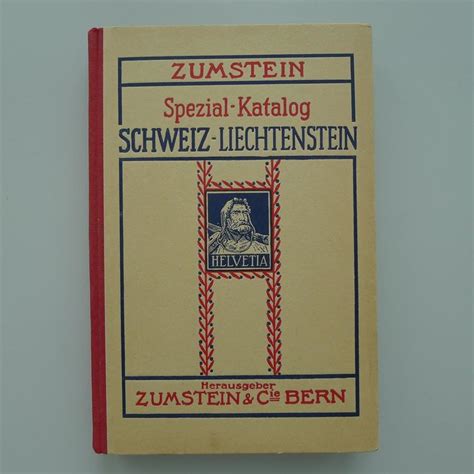 Antiker Zumstein Spezialkatalog Kaufen Auf Ricardo