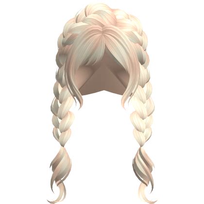 Cute Soft Double Swirly Braids In Blonde Roblox