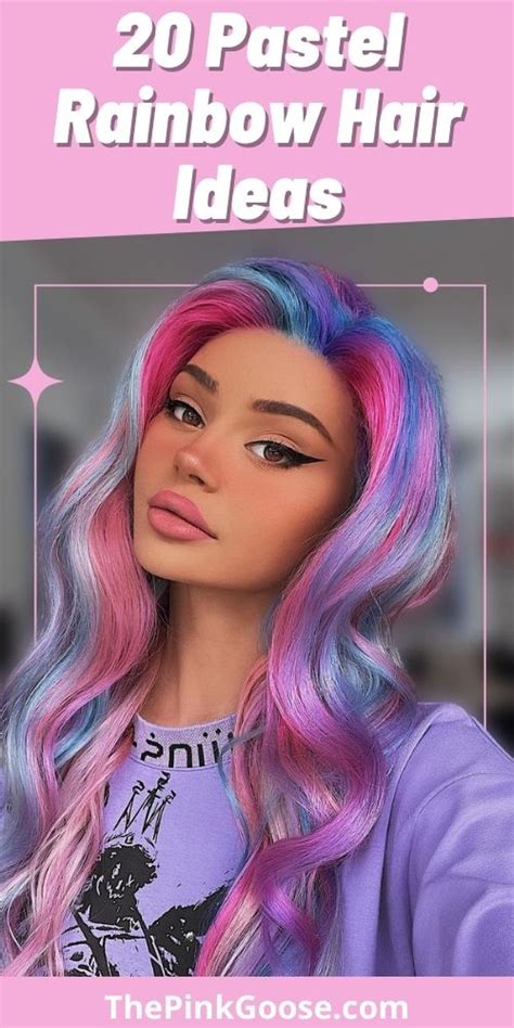 20 Pretty Pastel Rainbow Hair For You