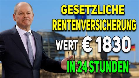 Gesetzliche Rentenversicherung Wird Innerhalb Von Stunden An