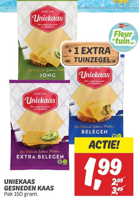 Uniekaas Gesneden Kaas Aanbieding Bij Dekamarkt