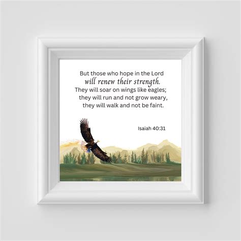 Isaiah Soar On Wings Like Eagles Bible Verse Printable Wall Art