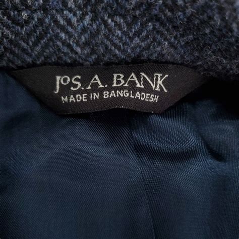 Jos A Bank Harris Tweed Men Sport Coat Herringbone Gem