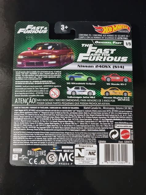 Hot Wheels Fast And Furious Nissan SX Original Fast FnF Hobbies Toys Toys Games On