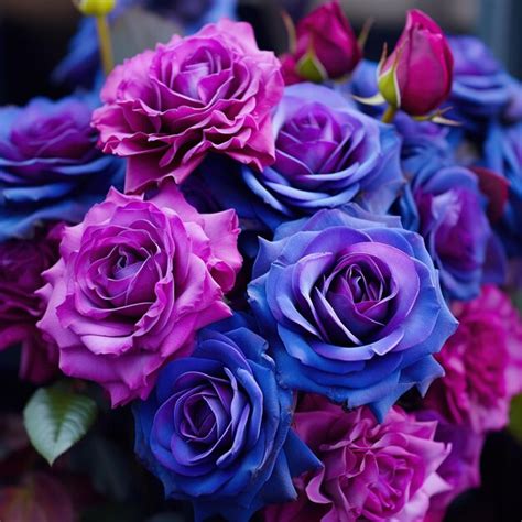 Blue Purple Roses Images Free Download On Freepik