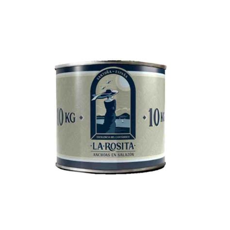 ANCHOA DEL CANTABRICO EN SALAZON LA ROSITA RO10000g GRUPO SEIRA