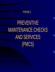 Phase Pmcs Ppt Phase Preventive Maintenance Checks And Services