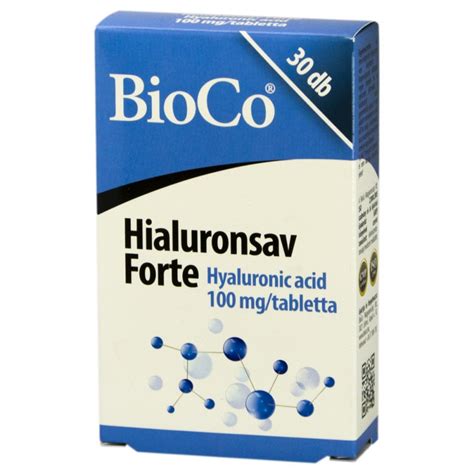 BIOCO HYALURONSAV FORTE tabletta 30 db Medicinanet hu gyóg