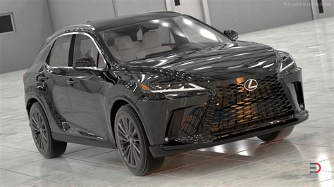 ArtStation - 2023 Lexus RX 350 Black Rigged 3D model