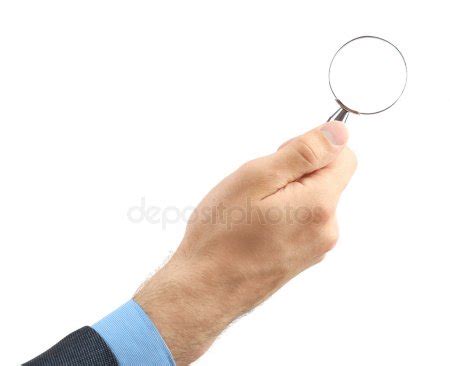 Magnifying Glass In Hand Stock Photo By Jamdesign