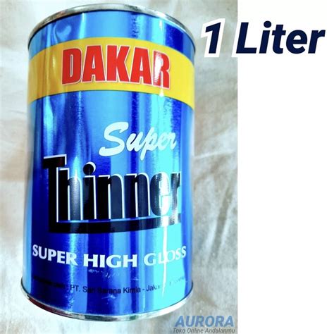 Jual Thinner Dakar Super High Gloss L Tiner Kaleng Biru Liter A