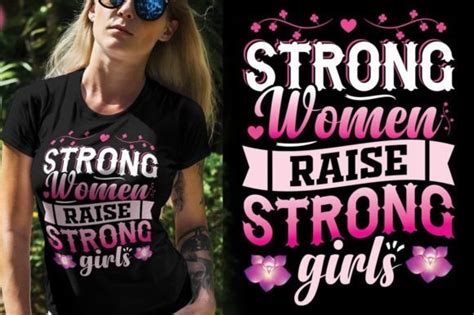 Strong Women Typography Svg Design Shirt Graphic By Almamun2248