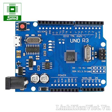 Arduino Uno R3 Chíp Dán Cổng Micro Usb Ch340 Linh Kiện điện Tử Smd