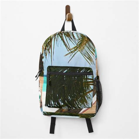 Calm Blue Ocean Shore On A Sunny Day Backpack By Goodvibedesign