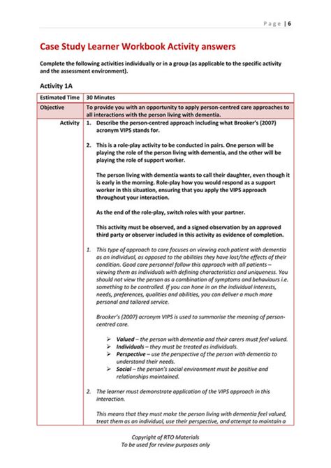 RTO Materials CHCAGE005 Case Study Assessor Workbook V1 1 Page 6 7