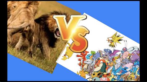 1 Billion Lions Vs 1 Of Every Pokemon Youtube