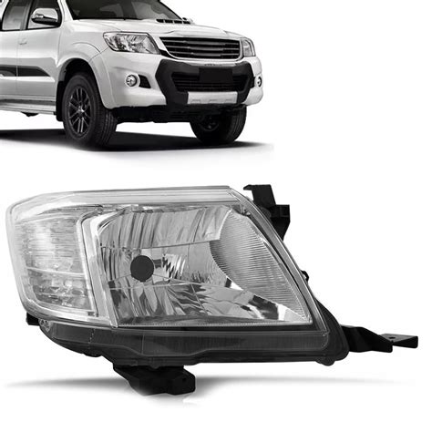 Farol Hilux Pick Up 2012 2013 2014 2015 Manual Esquerdo SBC Peças SBC