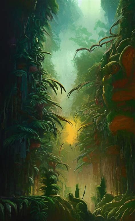 Alien Jungle Painting Stock Illustrations 64 Alien Jungle Painting