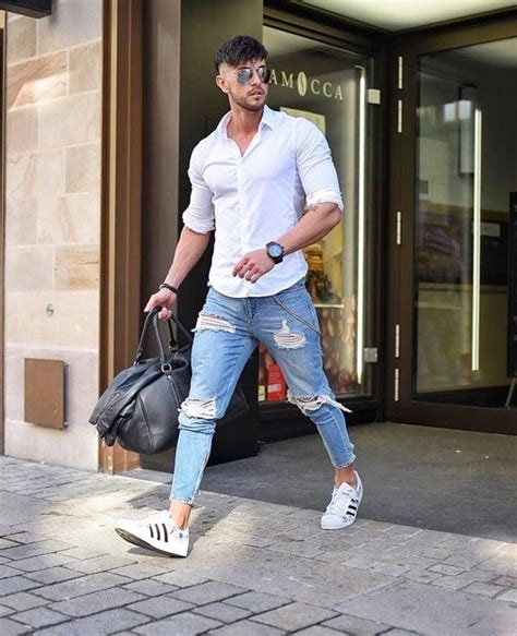 30 Blue Jeans And White Shirt Outfits Ideas For Men White Shirt And