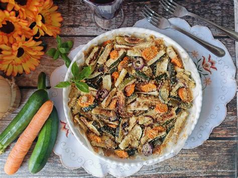 Zucchine E Carote Gratinate Al Forno Gusto Amore E Fantasie Di Angie