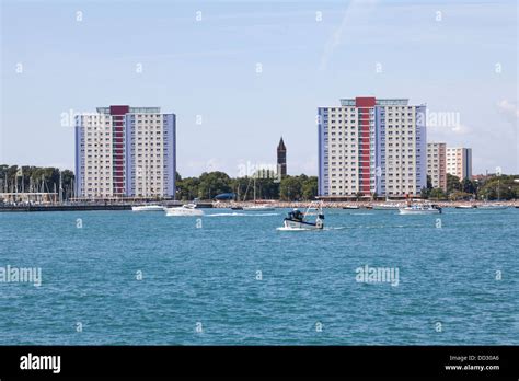 Modern Tower Blocks In Gosport And Fareham Water Portsmouth Hampshire