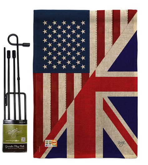 Trinx American Uk Friendship The World Impressions 2 Sided Burlap 19 X