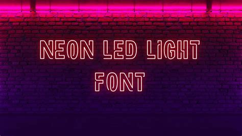 Download NEON LED Light font | fontsme.com