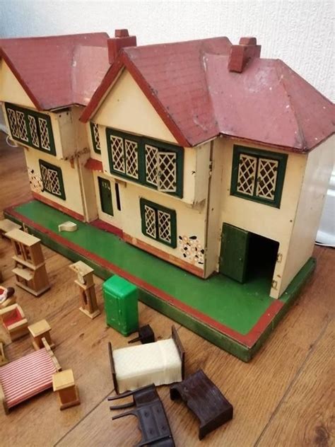 Vintage Triang Lines Bros Dolls House Kleeware Furniture Wooden Re