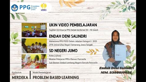 VIDEO PEMBELAJARAN UKIN UKMPPG ENDAH DENI SALINDRI PPG DALJAB KATEGORI