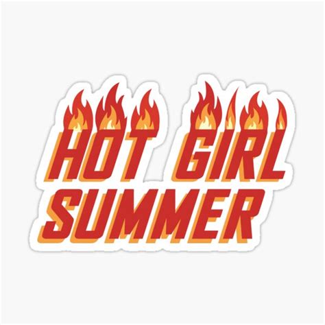 Hot Girl Summer Sticker For Sale By Savagedesigns Redbubble