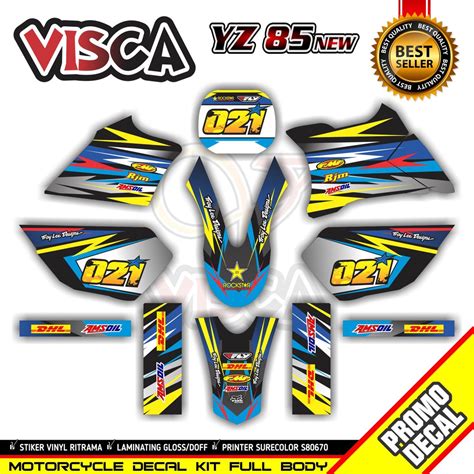 Jual Decal Yz New Variasi Full Body Dekal Yz New Variasi Full