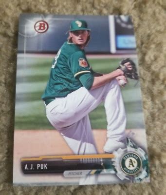 AJ PUK 2017 BOWMAN DRAFT CARD BD 47 MARLINS A S 10 CARD ROOKIE BASE