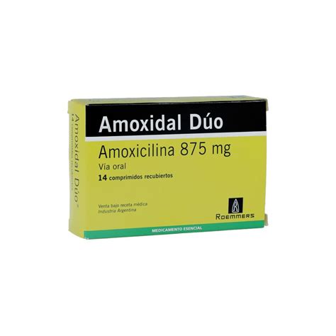 Amoxidal Dúo 875Mg Caja X 14 Grageas Los expertos en ahorro Cruz