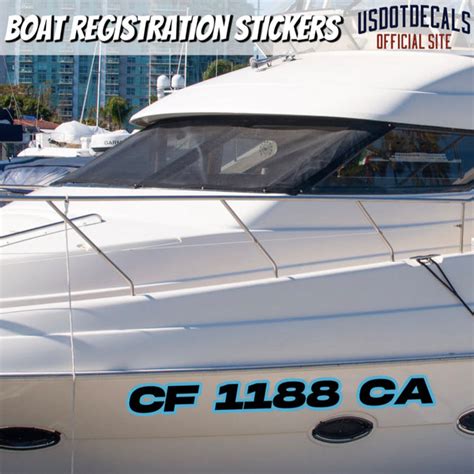 Boat Registration Number Lettering Decals – USDOT Decals