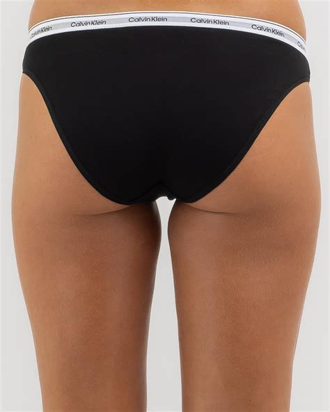 Shop Calvin Klein Modern Logo Bikini Brief In Black Fast Shipping Easy Returns City Beach