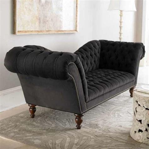 2025 Latest Black Velvet Sofas