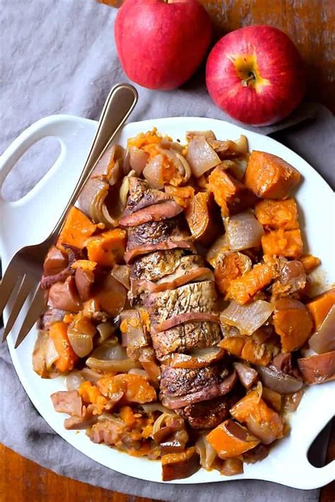 Slow Cooker Apple Cinnamon Pork Loin